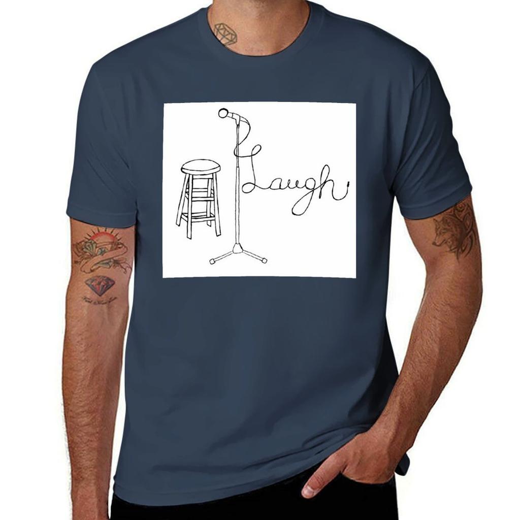 Stand Up Comedy Drawing TShirt Running Performance Short Sleeve Tee