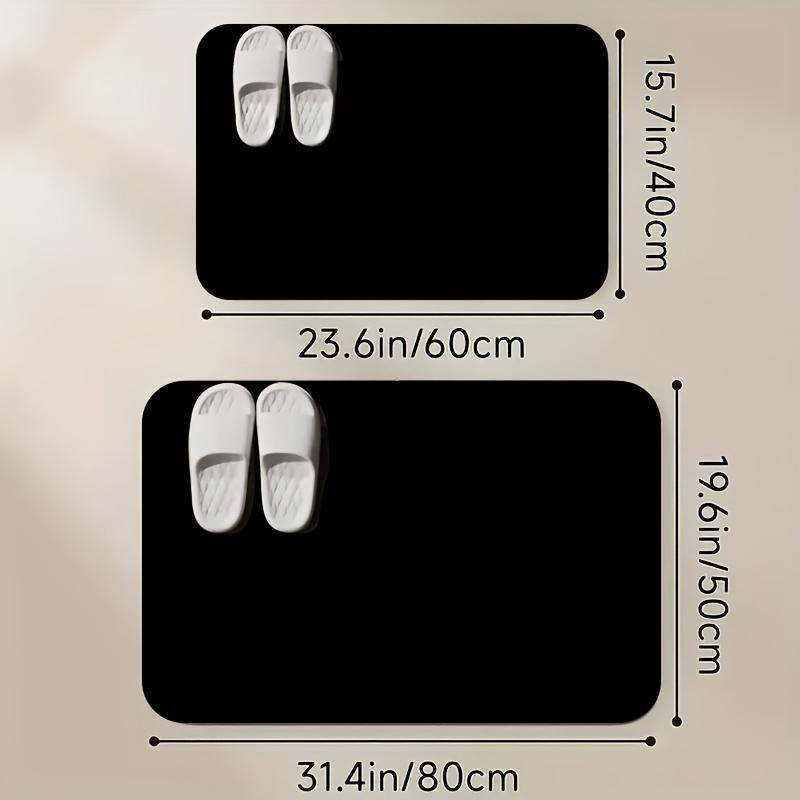 1pc Ultra-Absorbent Quick-Dry Bath Mat Soft Non-Slip Bathroom Rug for Shower, Bathtub & Doorway Home Decor Bath Mats for Bathroom