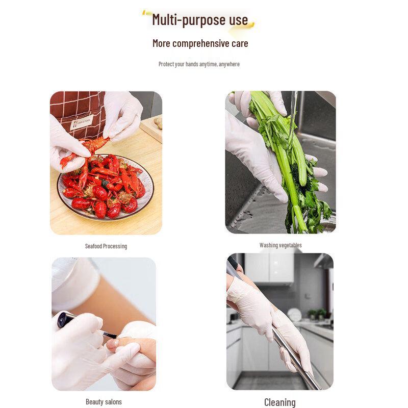Dongfanghong 30cm Extended Disposable Nitrile Gloves
