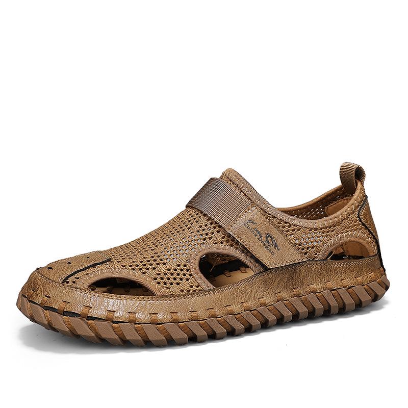 Men s Plus Size Breathable Mesh Closed-Toe Summer Sandals 41