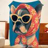 Art a-art d-dog Throw Flannel Throw Blanket, Lightweight Cozy, Durable Washable cute Cool