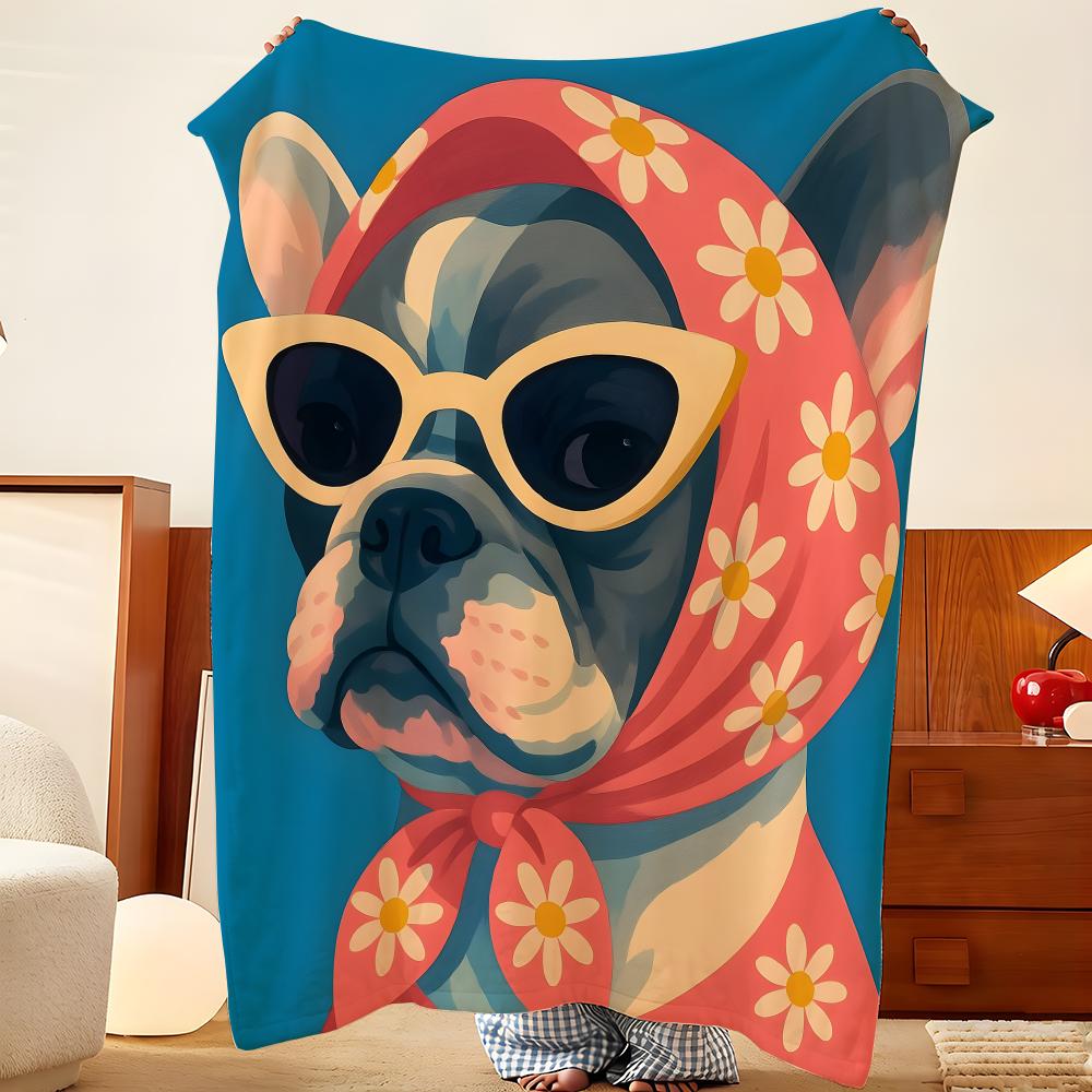 Art a-art d-dog Throw Flannel Throw Blanket, Lightweight Cozy, Durable Washable cute Cool