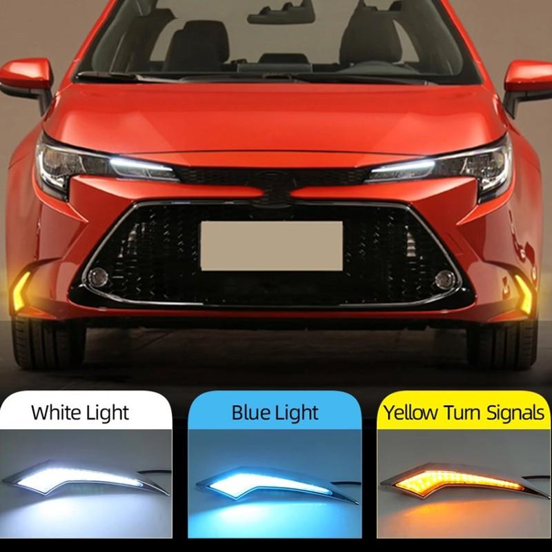 For Toyota Corolla L LE XLE 2020 2021 22 LED Bumper Fog Lights DRL Daytime Lamps