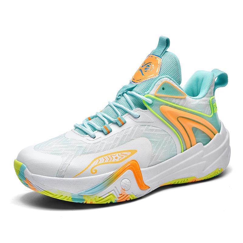 Spring 2025 New Mesh Breathable Sneakers Non-slip Student Competition Sneakers Mandarin Duck Basketball Shoes Men's 2025