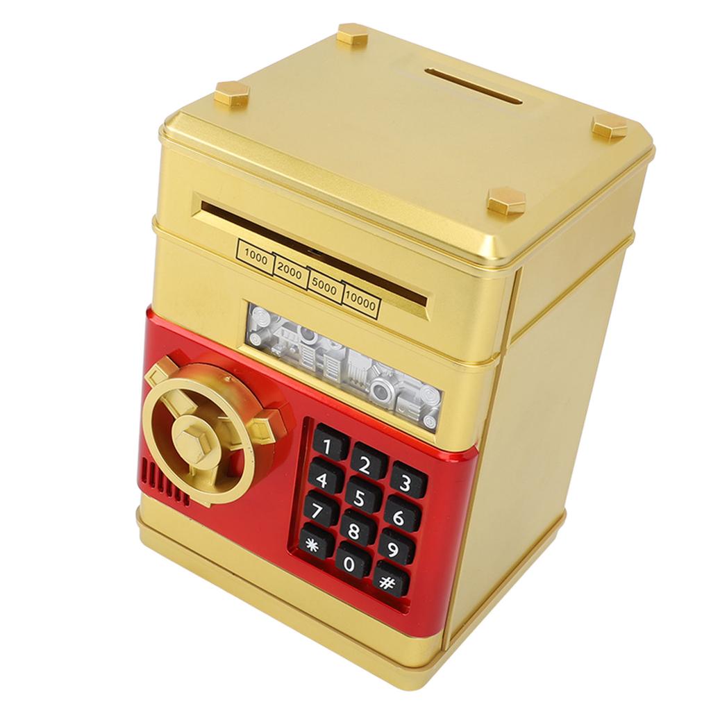 Piggy Bank Cash Coin Can Auto Scroll Paper Money Saving Box Mini ATM Coin Bank Money Saving Box