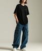 MONSTER REPUBLIC Vintage Circle Logo Mix Red T-Shirt Black_8107