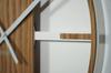 Unique Oak Metal Wall Clock 50cm