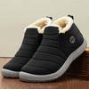 Botas femininas de neve moda unissex sapatos plataforma deslizamento para mulheres botas de tornozelo à prova dwaterproof água sapatos de inverno de pelúcia
