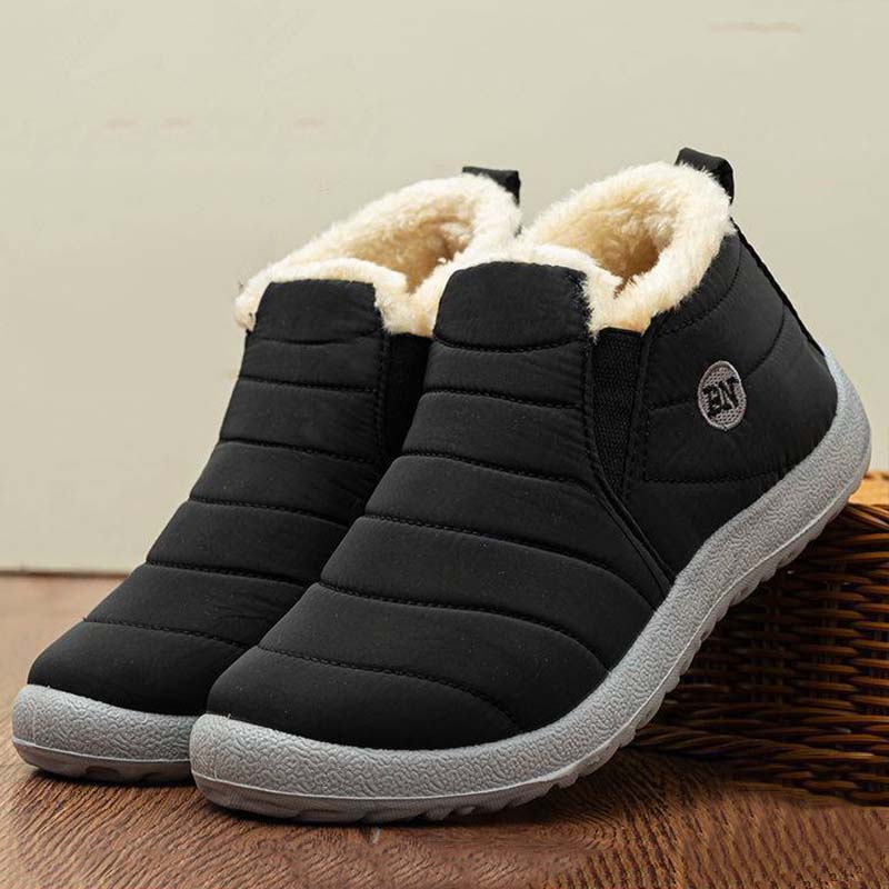 Schnee Frauen Stiefel Mode Unisex Schuhe Slip On Plattform Schuhe Für Frauen Stiefeletten Wasserdichte Plüsch Winter Schuhe