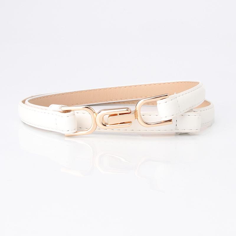 Cool Belt Female Pair Buckle Adjustable Thin Belt Simple Dress Decorative Small Belt Factory