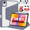 360 Rotating Acrylic Hard Case for Lenovo Tab M11 TB330FU TB331FC 11.0 Inch with Pencil Holder Stand Casing