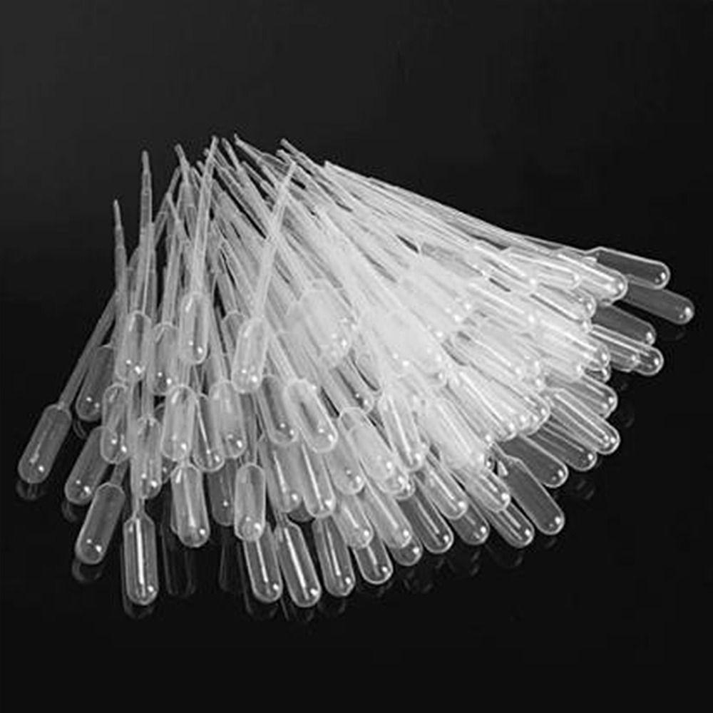 100Pcs Plastic Transfer Graduated Pipettes Clear Eye Dropper Set 2ml Liquid Dropper  Science and Lab