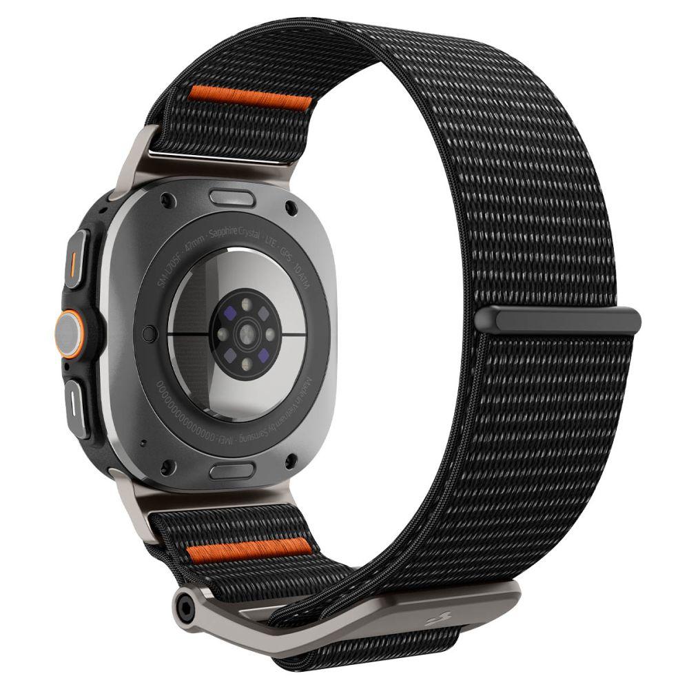 Spigen Bandje Geschikt voor Samsung Galaxy Watch Ultra 2 / 1 - DuraPro Flex - Zwart