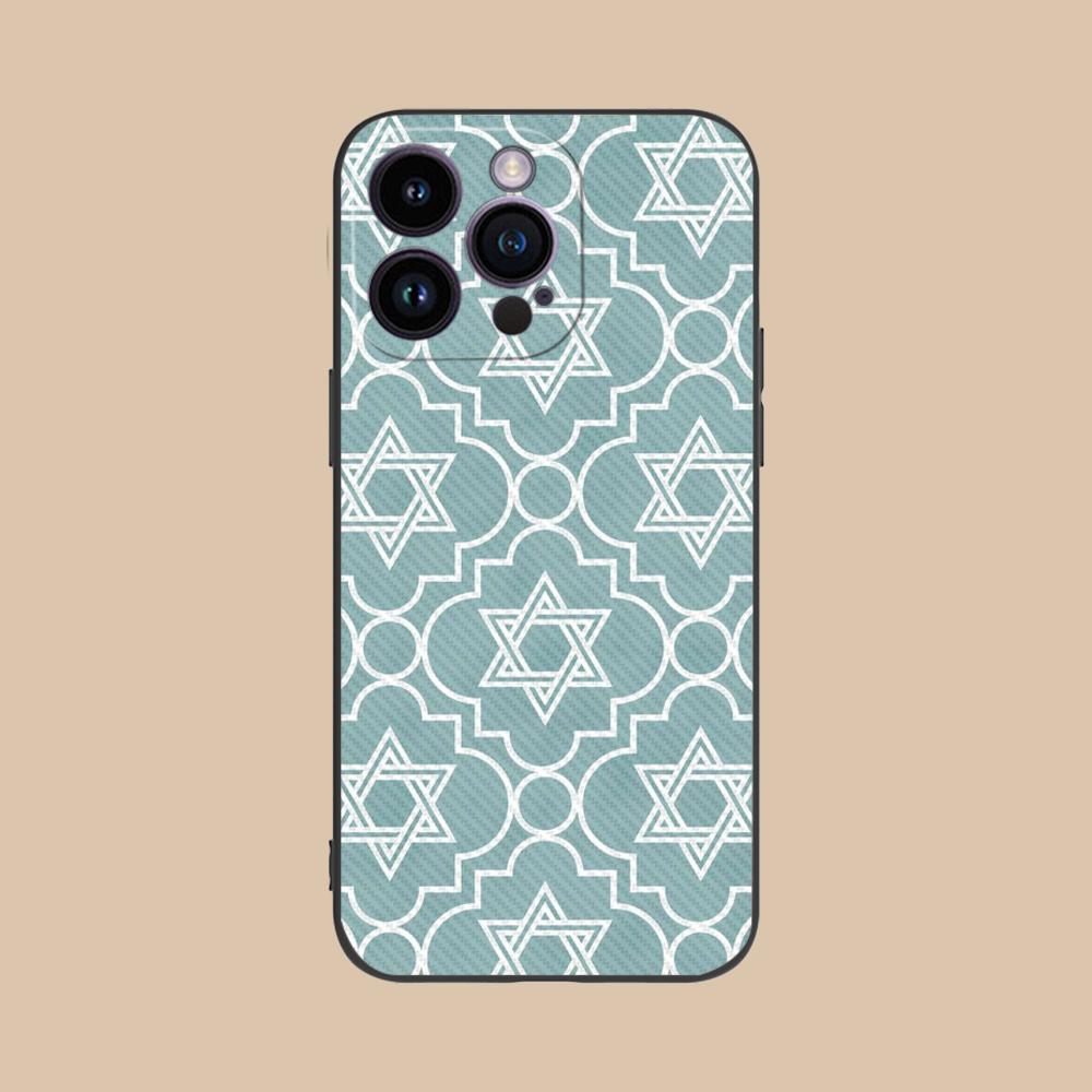 

Jewish Hanukkah Mobile Phone Case for iPhone 17 16 15 14 13 12 11 X XR XS 8 7 Air Pro Max Plus Mini Colorful Cover Pretty Luxury iPhone 7 Plus