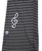 HIGH SCHOOL DISCO Striped Tiered Skirt Pants_Black