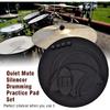 Drum Pad,Drum Mute Pads,Drum Dampeners,10pcs Drum Mutes Pads Drum Silencers Drumming Practice Pad Bass Drums Quiet Sound Off Drum Practice Mute Pad