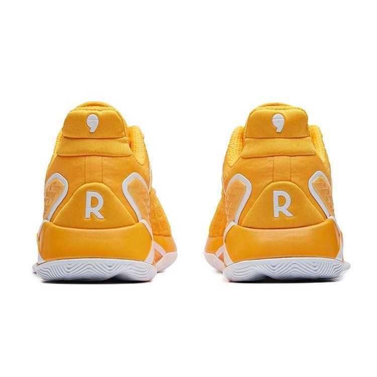 Anta RR5 Comfortable Lightweight Low-Top Basketball Shoes Men Sneakers Yellow White 11911160R-2