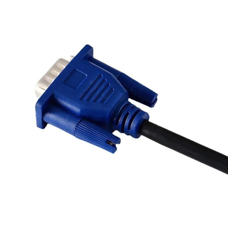 VGA 3 5 Cable Male To Male High Definition Computer Projector Monitor Video Data Cable with Magnetic Ring
