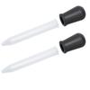 2pcs Liquid Dropper 5ml Capacity Safe Reliable Light Weight Compact Portable Pipettes for Scientific ExperimentsBlack