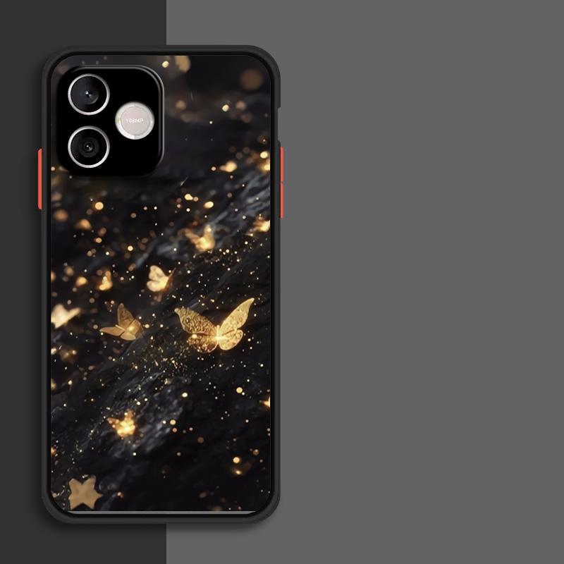 For Honor 600 Lite Case Gilded Gold Butterfly Silicone PC Shockproof Phone Protector Case Honor 600 Lite Cover Honor 600 Lite Honor 600 Lite