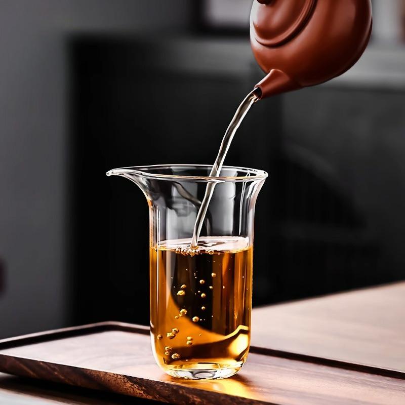 150ml Clear Glass Teacup Japanese Style Heat-resistant Fair Cup Tea Ceremony Household Kung Fu Tea Set Accessories 2025 New