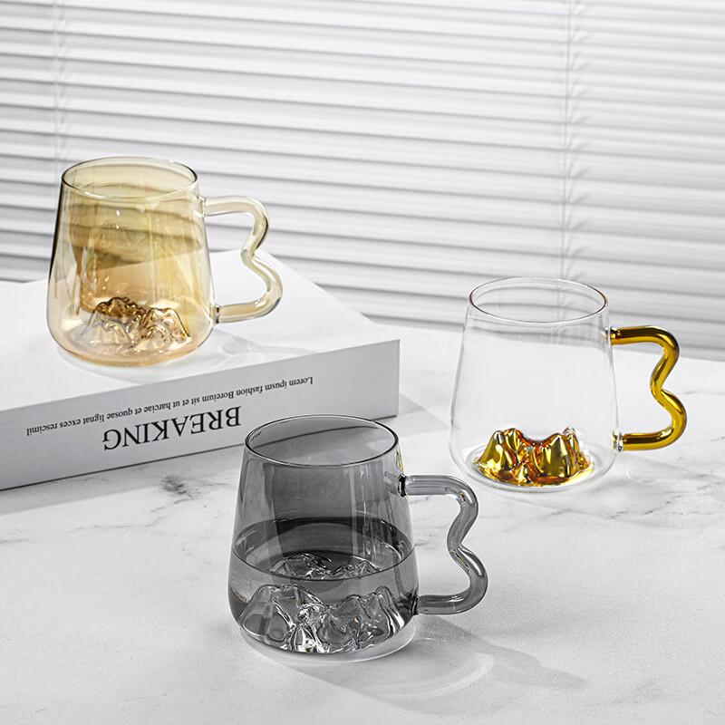 Dairui'en M-Handle Mountain View Glass Cup