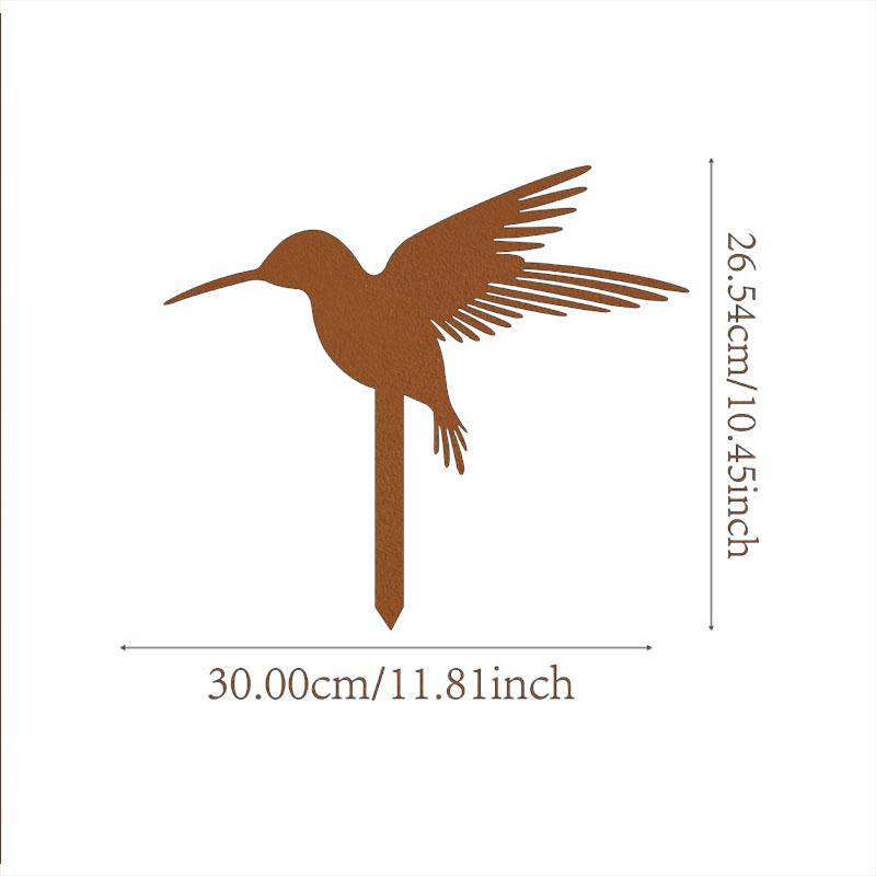 Elegant Metal Bunny, Butterfly, and Birds Stakes - Make your garden stand out with these stakes. Stylish animal decor