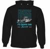 Fishing Is Better Than Therapy Mens Funny AnglingHoodie Boat Sea Rod Tackle
