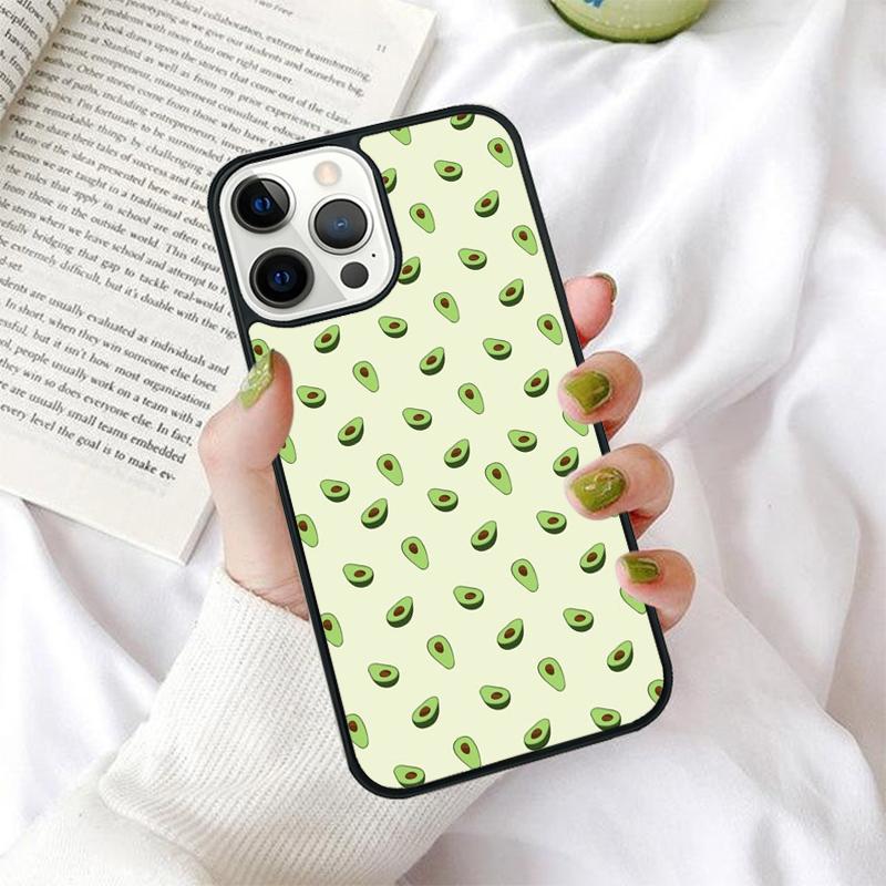 Süße Avocado-Handyhülle für iPhone 17 Air 16 PRO MAX 15 14 PLUS 12 11 13 Rückabdeckung Fundas Schale coque