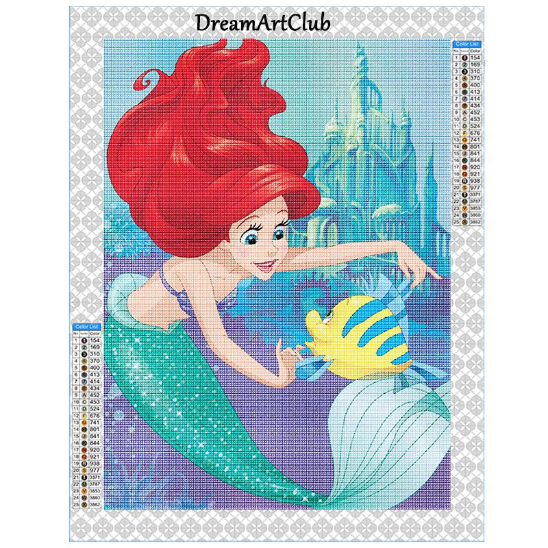 Diamond Painting Princess Indian Princess Pocahontas Diamond Mosaic Elsa Mulan Cross Stitch Home Decoration