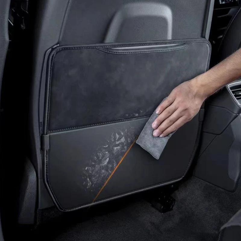 Heiß 2025 Auto Anti-Kratz-Pad Sitzlehnen-Leder-Schutzabdeckung Wasserdicht Für BMW M Emblem E46 E36 E34 F10 E90 F30 E60 F30 E53 E3