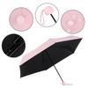 Jednokolorowy Mini Parasol Przeciwsłoneczny 5-krotny 8-żebrowy Wiatroodporny Parasol Przeciwsłoneczny Wzmocniony z Pokrowcem Składany Parasol