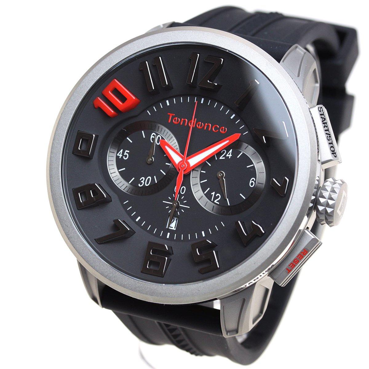 

Tendence 10th Anniversary Watch Titanium TY046020 Black/Red [Authorized Retailer] чорний