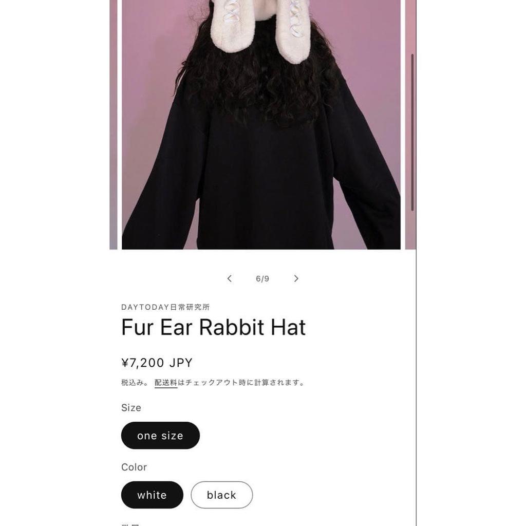 Used Fur Ear Rabbit Hat DAYTODAY Daily Research Institute