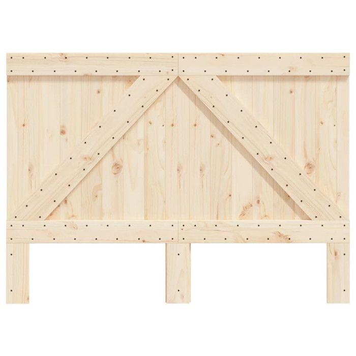 VidaXL Tête de lit 140x104 cm bois massif de pin 358399