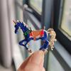 1/3Pcs Brooch Pin Vintage Enamel Horse Design Brooch Zinc Alloy Horse Ornament Christmas Costume Accessory