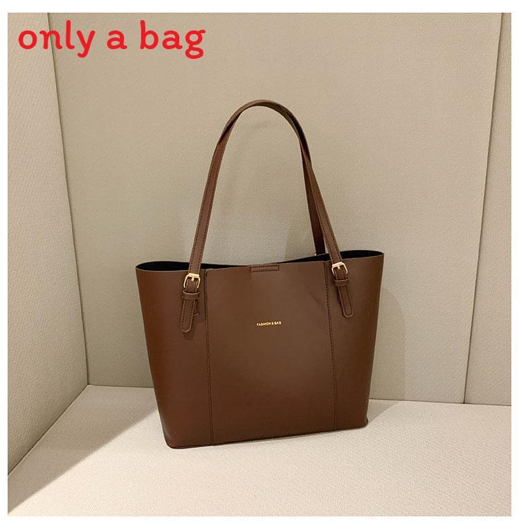 Womens Large Pu Bucket Bag With Magnetic Closure For Daily Use And Street Style