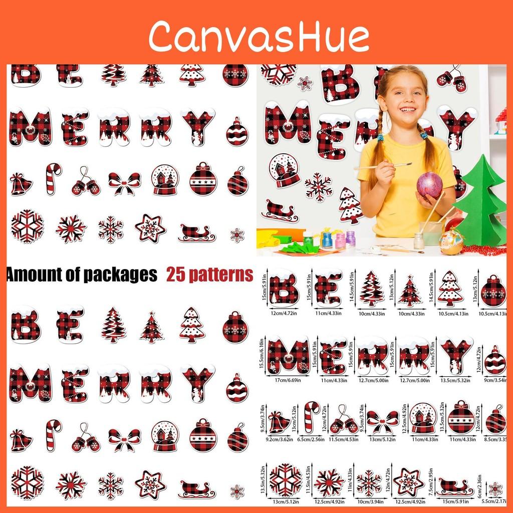 Alphabet Christmas Snowflake Paper Diy Card Stickers Decor For Holiday Events