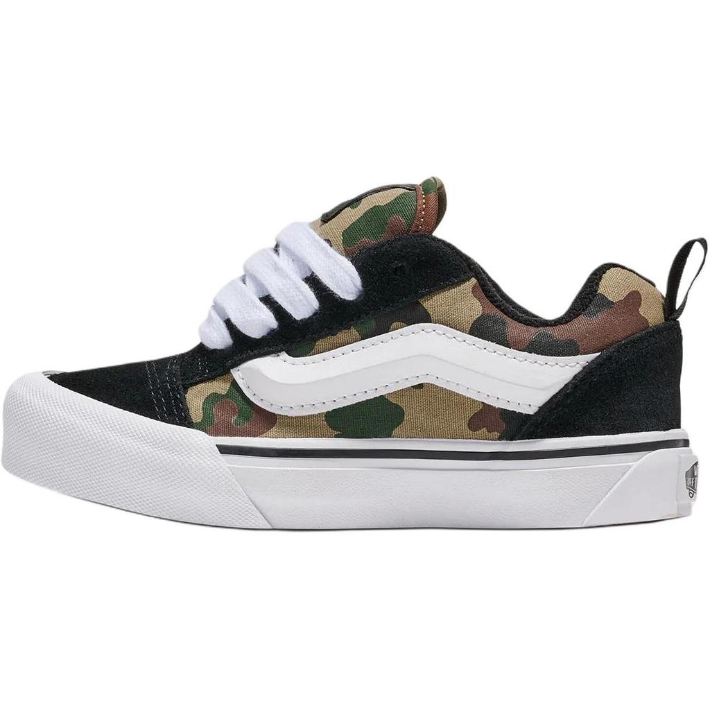 Vans Knu Skool Nino Comfortable Soft Support Low Top Kids Skate Shoes Kids Sneakers Black Brown VN000CYUYJ7