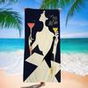 Champagner Logo M-Moet C-Chandon Mikrofaser Bedrucktes Strandtuch Bergsteigen Yoga Strand Schwimmen Laufen Saugfähig Weich