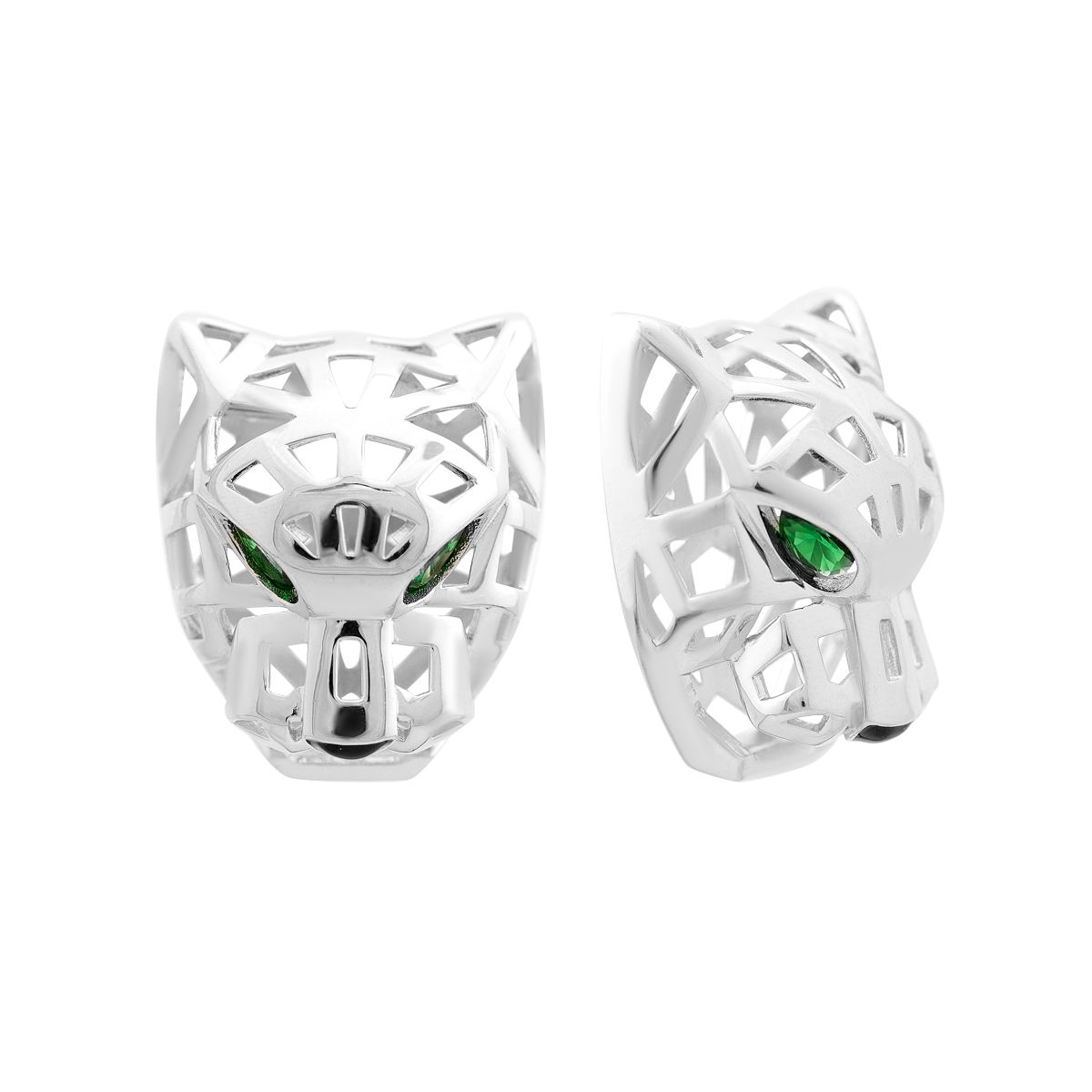 

Срібна каблучка з фіанітами. (2152354) білий