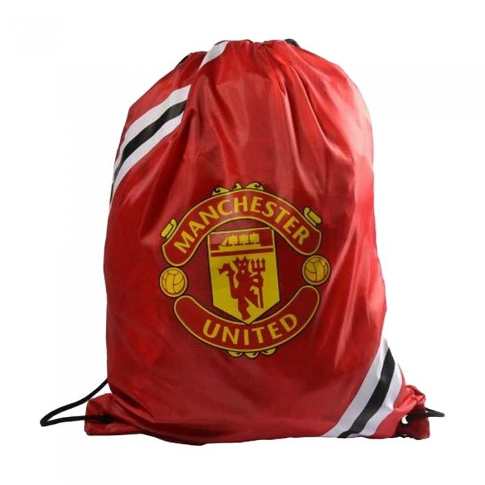 Manchester United FC Pruhovaná taška se stahovací šňůrkou