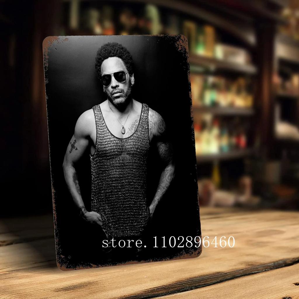 Lenny kravitz Kovové plakety a cedule nástěnná dekorace Vintage plechové cedule Captain Kovový plakát Dekorace pro Bar Pub Klub Nástěnná dekorace