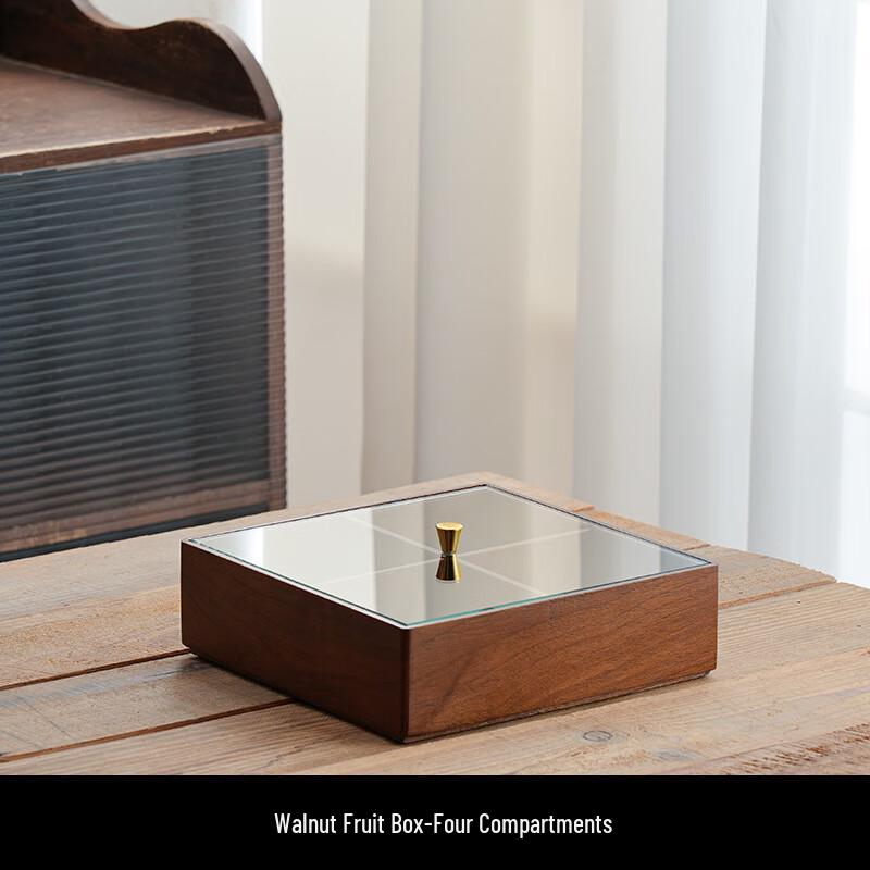 Новая китайская коробка для закусок и орехов из грецкого ореха