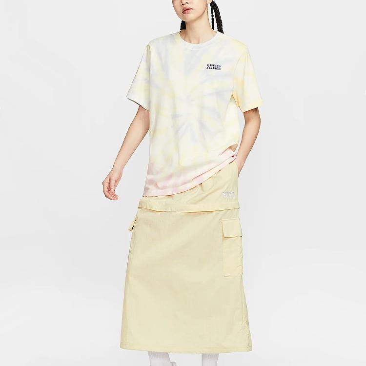 Nike Sportswear Woven Cargo Loose Soft Comfortable Waterproof Casual Long Skirt Women Skirts Light-Khaki IF0610-229