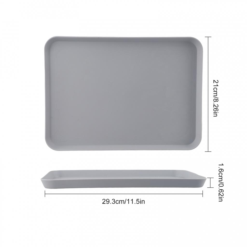 Stable Environmentally Dining Bar Trays Plate Flat