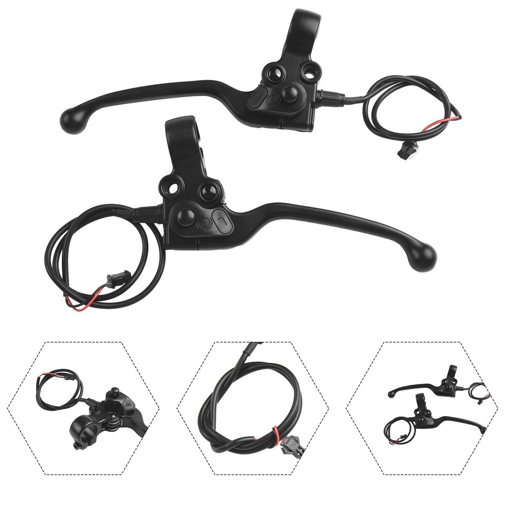 1 Pair Bike Brake Levers E-bike With Parking Button