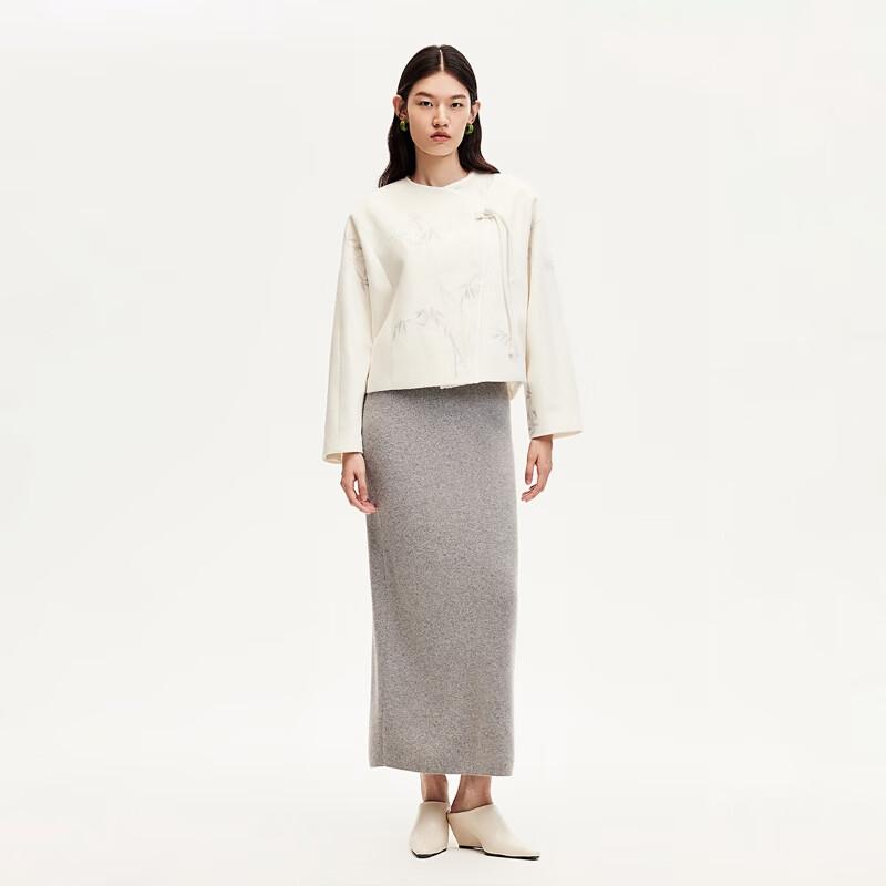 

VEROMODA Женская короткая куртка в новом китайском стиле с принтом бамбука M