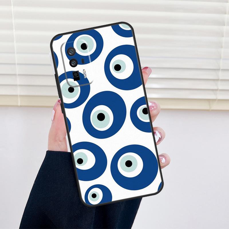 Evil Eye Cover For Xiaomi 15 14 13 Ultra 11T 12T 13T 14T Pro POCO X7 Pro X3 X5 X6 M6 F5 F6 Pro Case