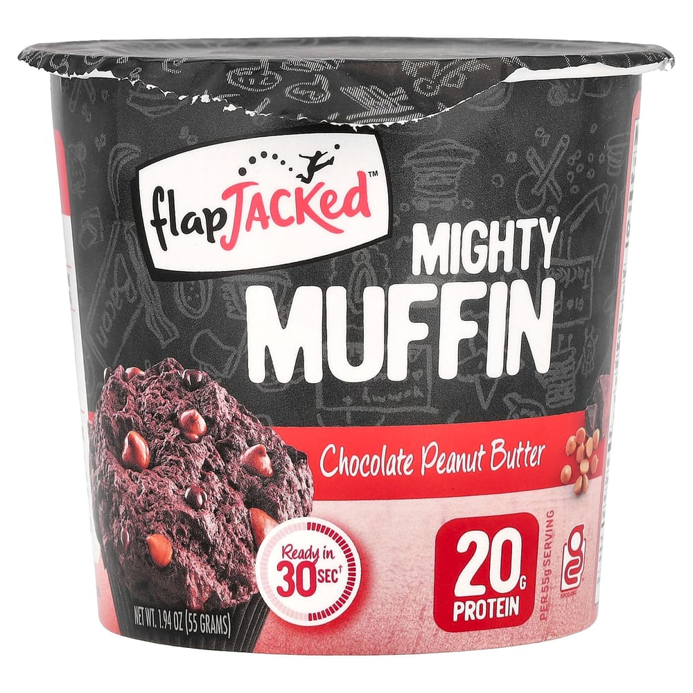FlapJack Mighty Muffin with Probiotics, Chocolate Peanut Butter 1.9 oz (55 g)